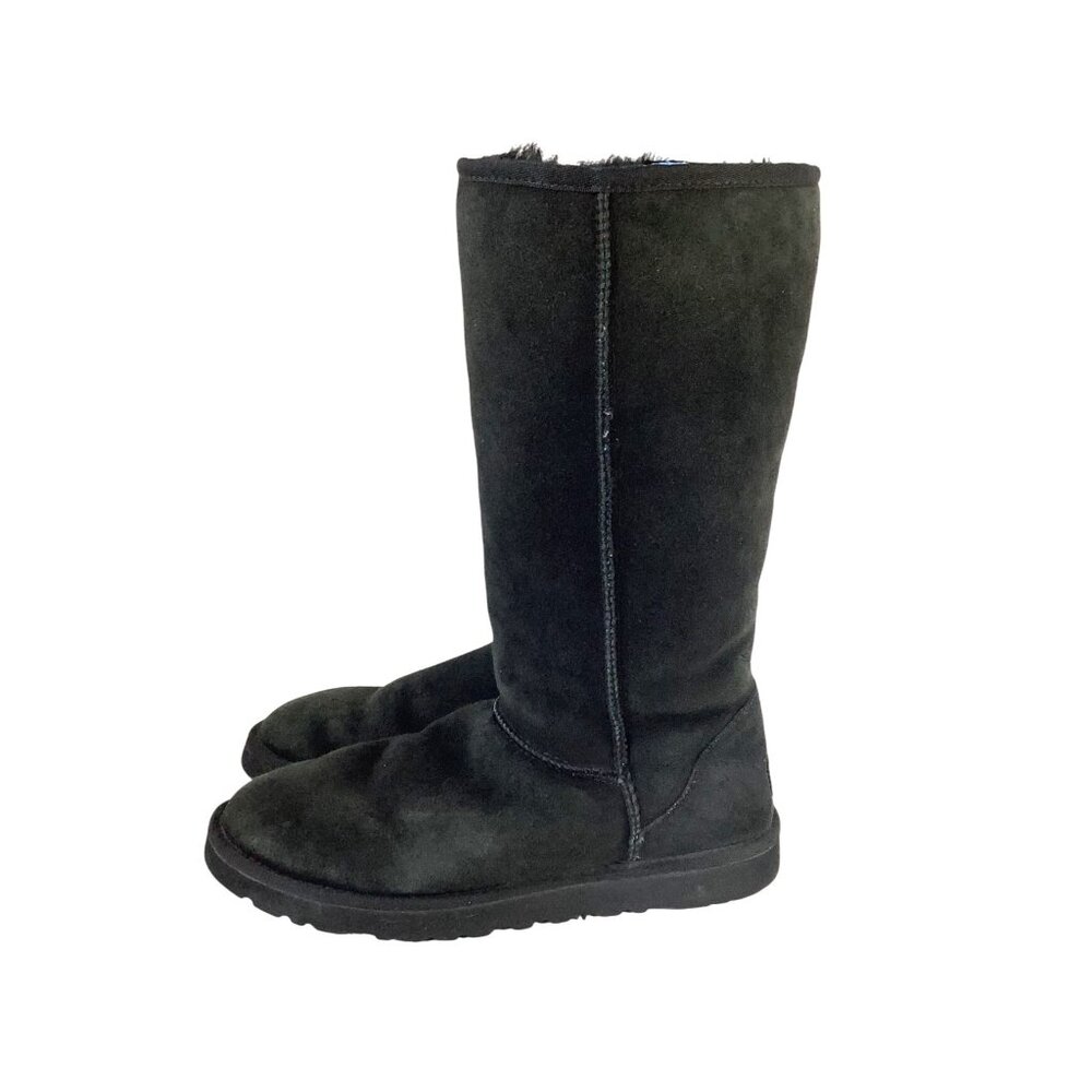 UGG Australia Womens Black Suede Mid-Calf Boots Size 8 - Picture 5 of 10